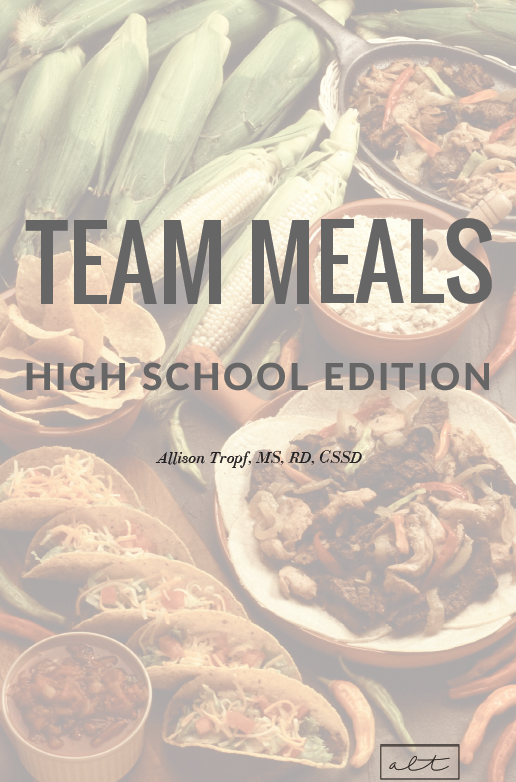 Team Meals for Athlete's Training Table Well Resourced Dietitian