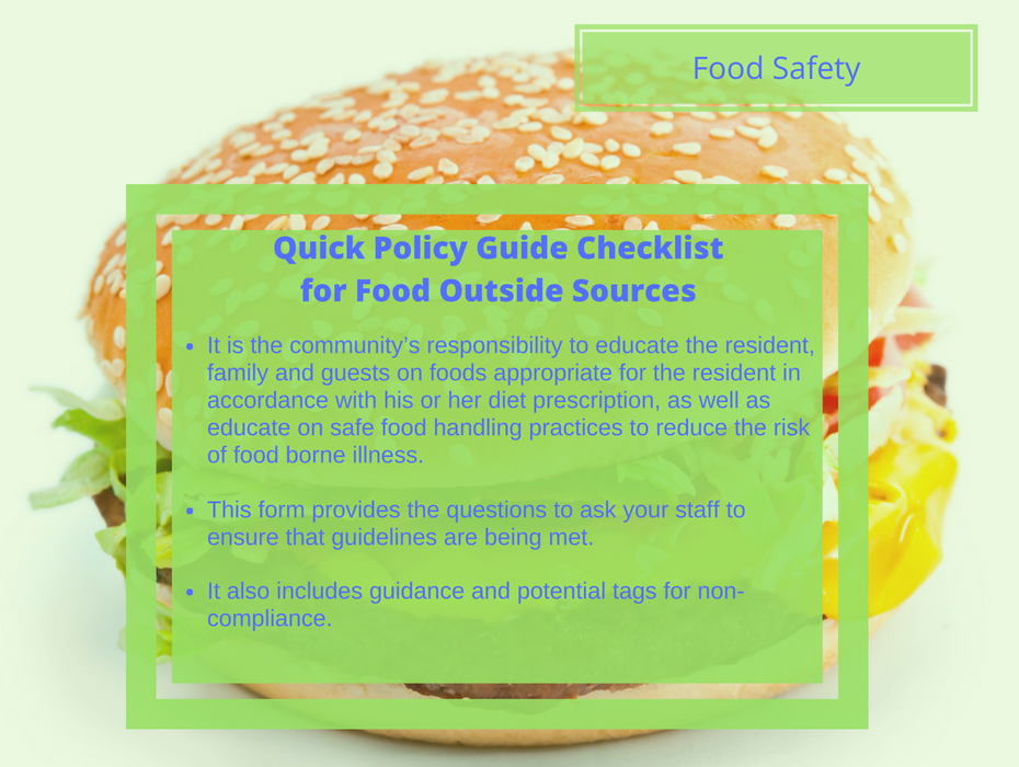 Are You Meeting the Policy Guidelines for Food Safety when it Comes to
