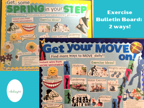 Exercise Bulletin Board for Dialysis Unit