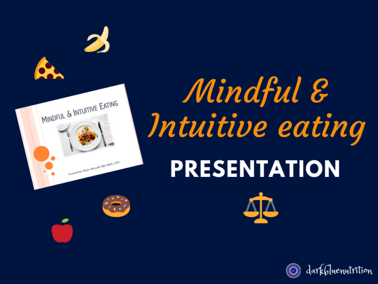 Intro to Mindful & Intuitive Eating - PowerPoint - Well Resourced Dietitian