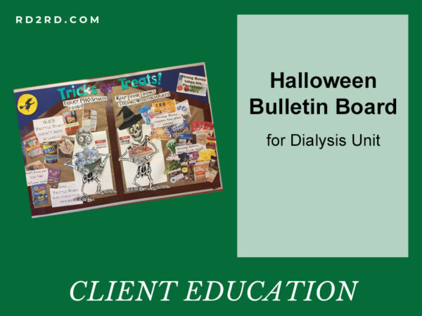 Halloween Bulletin Board for Dialysis Unit
