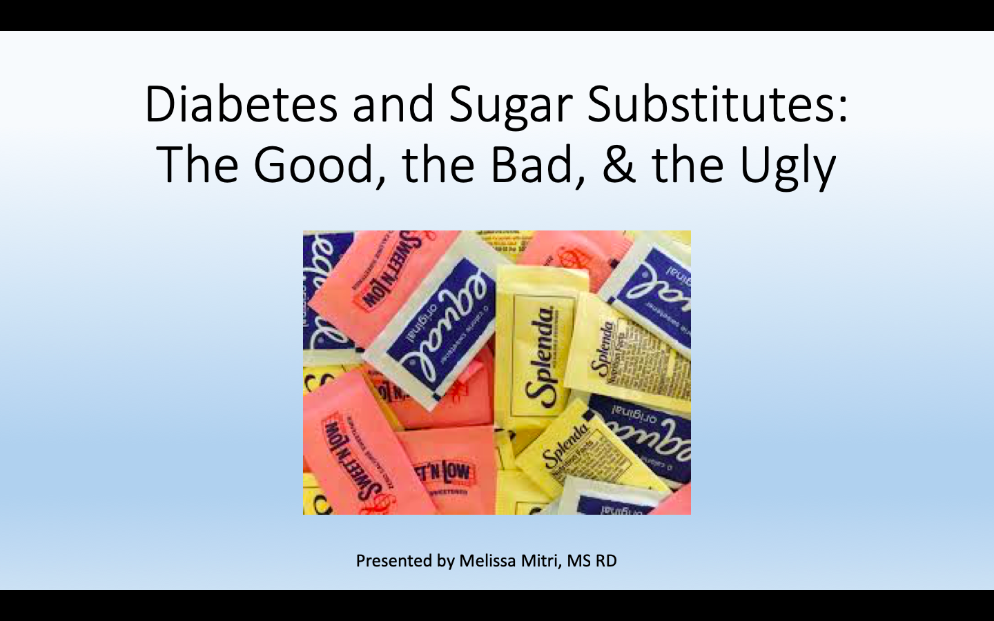 Diabetes and Artificial Sweeteners Well Resourced Dietitian