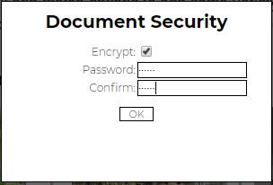 pdf escape security settings