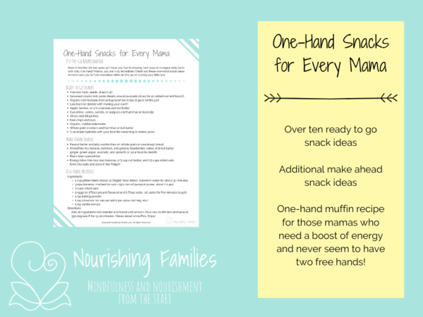 Page preview of One-Hand Snacks for Every Mama.