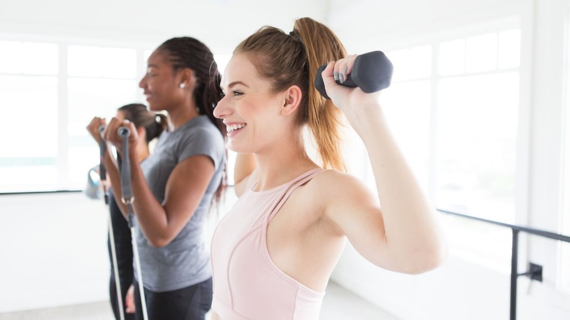 women enjoying exercise