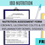 page preview of nutrition assessment form for inflammatory bowel disease