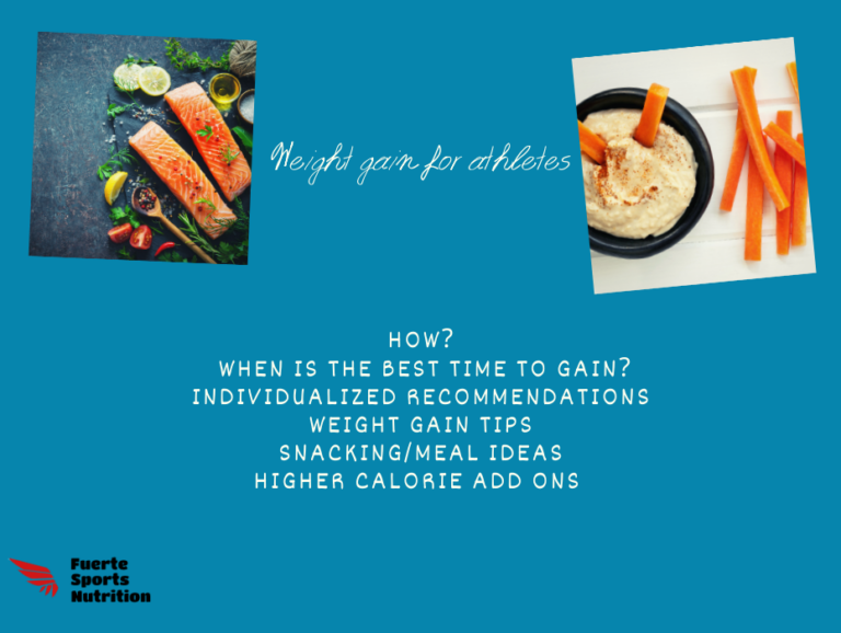 Weight gain athletes Well Resourced Dietitian