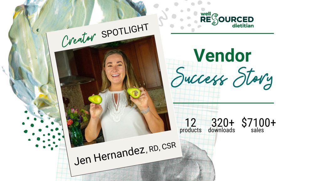 picture of jen hernandez and vendor sales statistics
