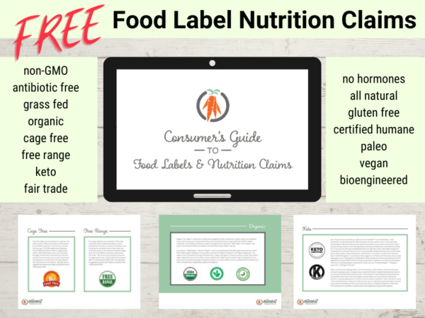 page images from consumer guide to food label nutrition claims guide