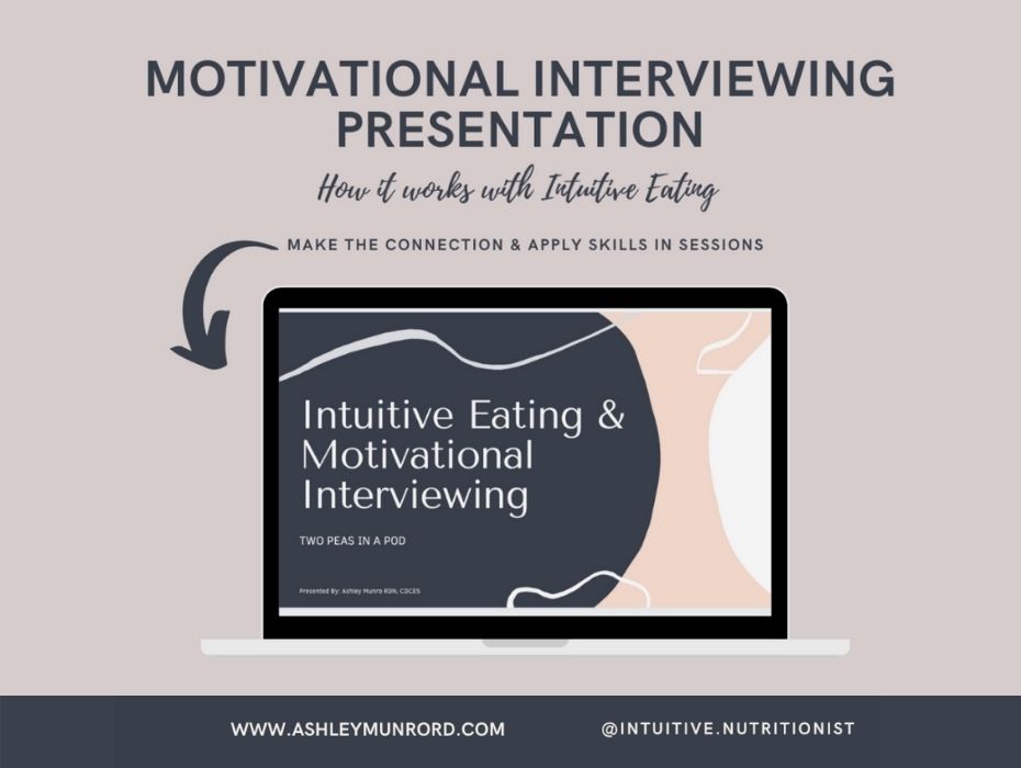 screen image of motivational interviewing presentation