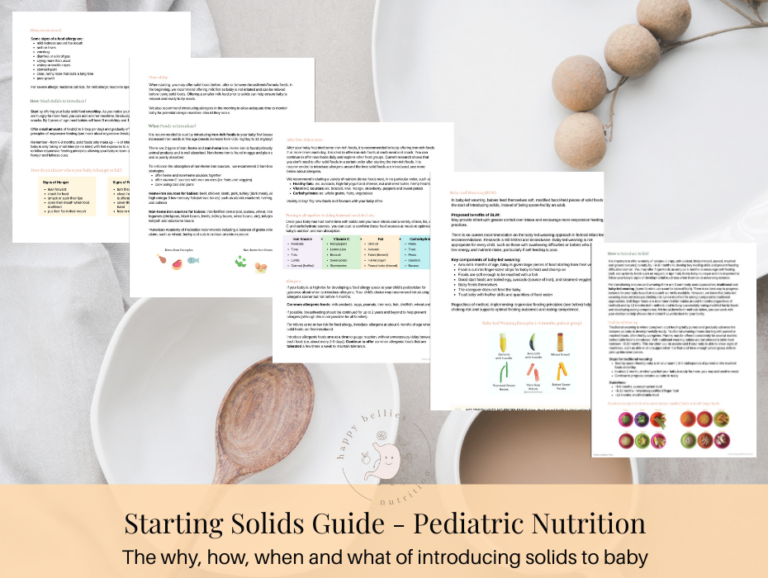 Introduction to Solids Guide - Well Resourced Dietitian