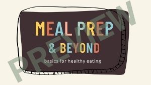 slide preview meal prepping for healthy eating