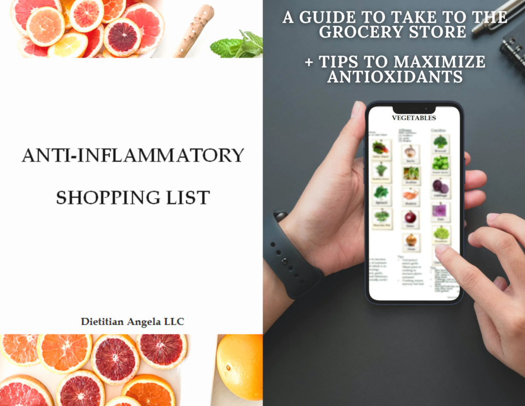 Anti-inflammatory Shopping List - Well Resourced Dietitian