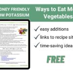 page preview of ways to eat more vegetables low potassium