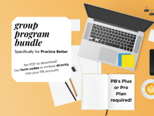 Group Program Template for Practice Better - Well Resourced Dietitian