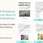 page previews of dozen ways to build resilience workbook