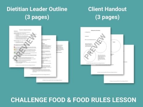 page preview challenge food and food rules lesson