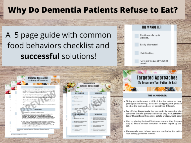 Dementia Food Behaviors Guide Refusing to Eat Well Resourced Dietitian