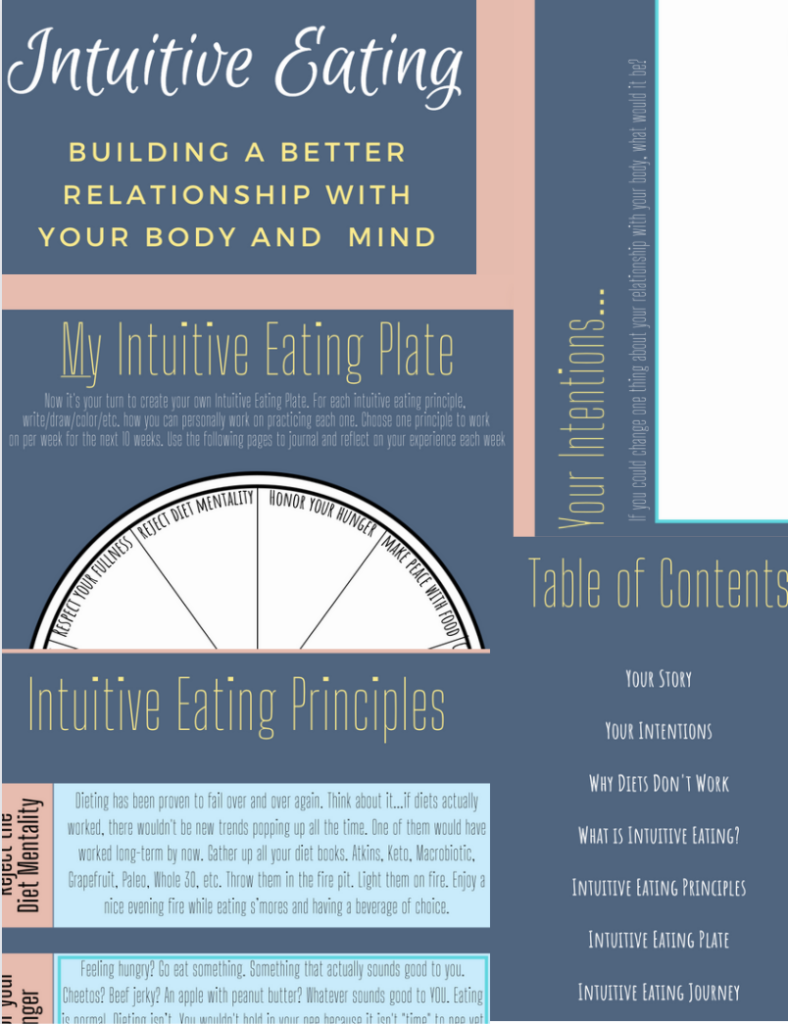 Intuitive Eating Booklet - Well Resourced Dietitian