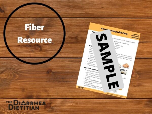 Page preview of experimenting with fiber handout.