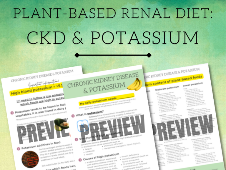 Chronic Kidney Disease & Potassium - Well Resourced Dietitian