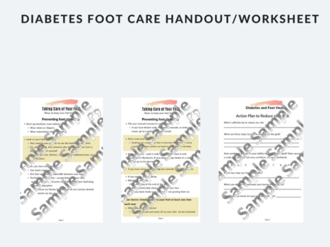 Diabetes foot care handout/worksheet - Well Resourced Dietitian