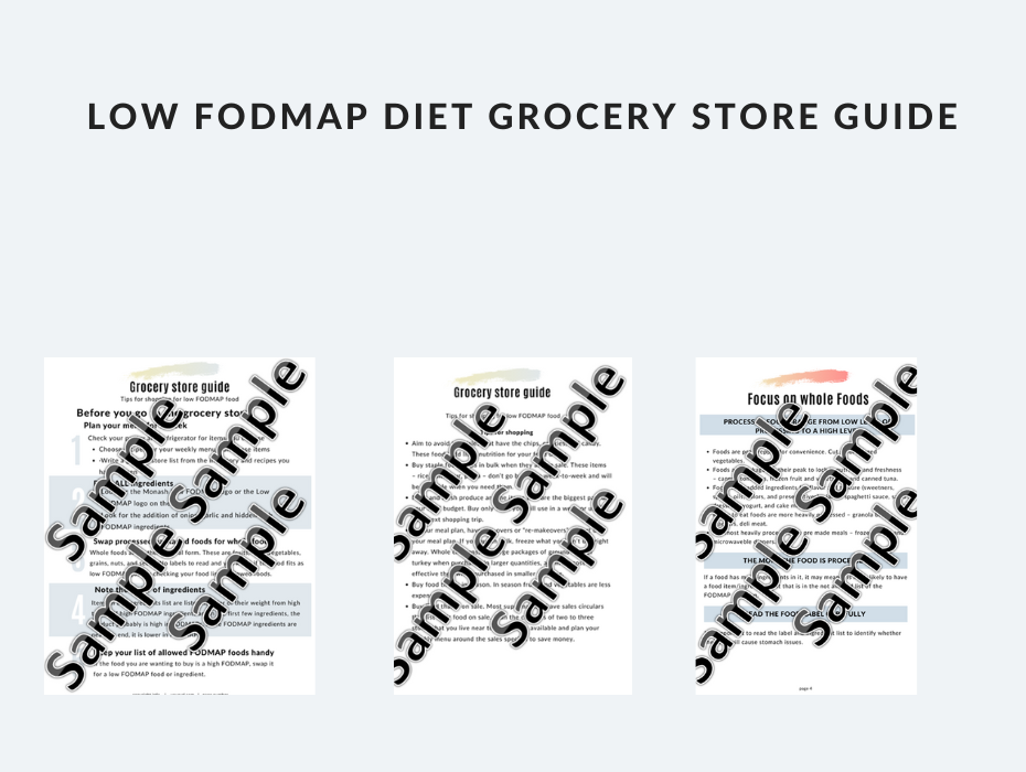 Low FODMAP Grocery Store Guide Well Resourced Dietitian