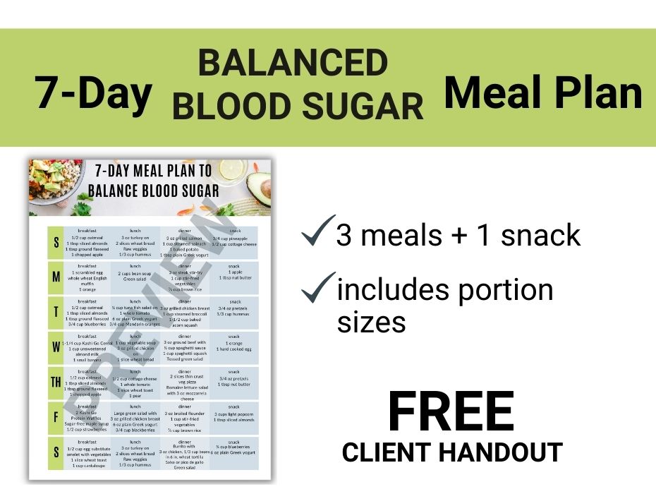 women blood sugar balance diet plan