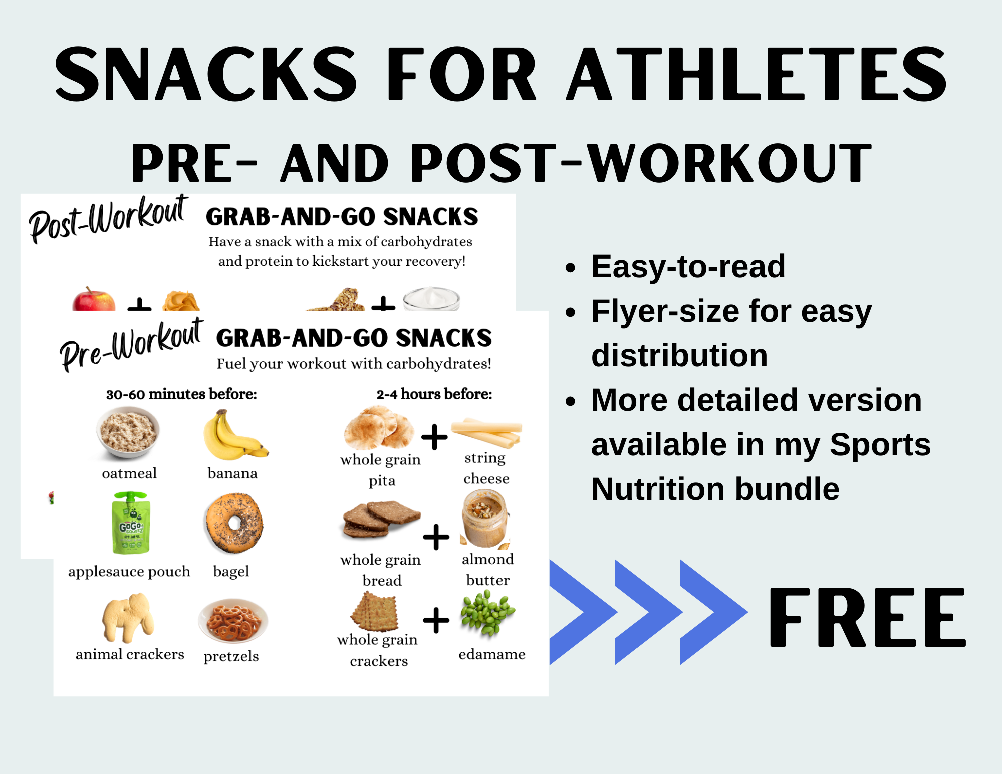 PreWorkout GrabandGo Snacks for Athletes Well Resourced Dietitian