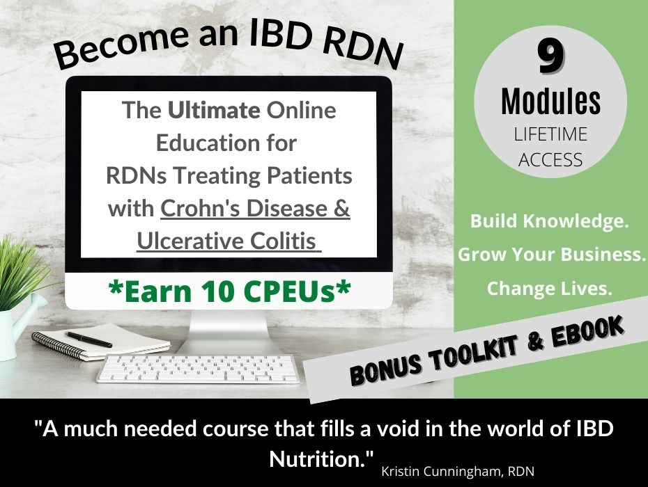 ibd nutrition course promotional graphic