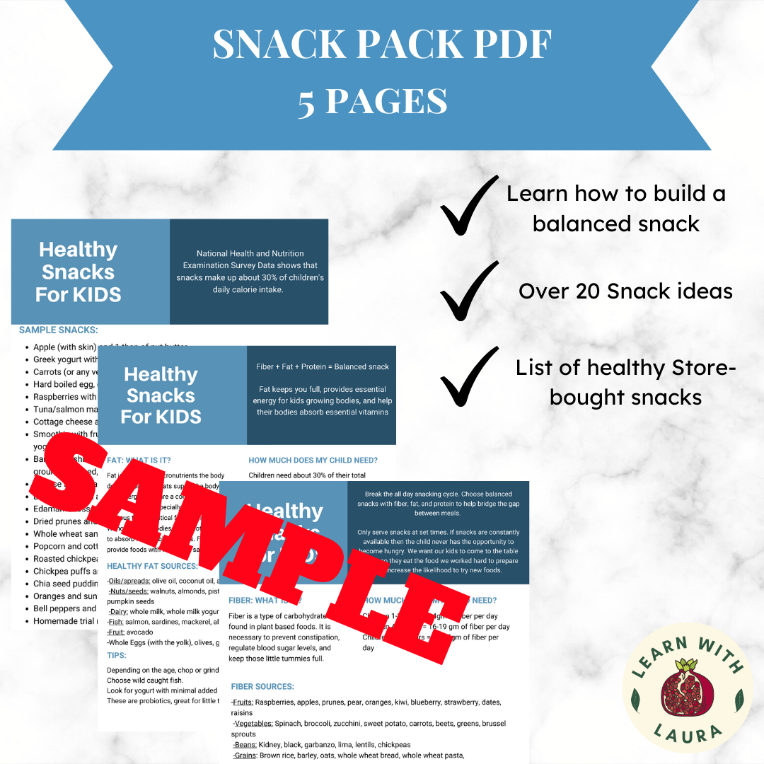Healthy Snack Guide for Kids Well Resourced Dietitian