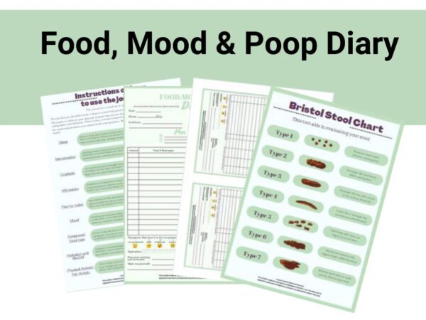 page preview of food mood and poop diary