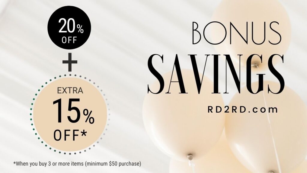 bonus savings on balloon background