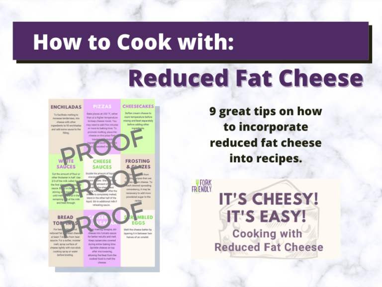 Cooking with Reduced Fat Cheese Well Resourced Dietitian
