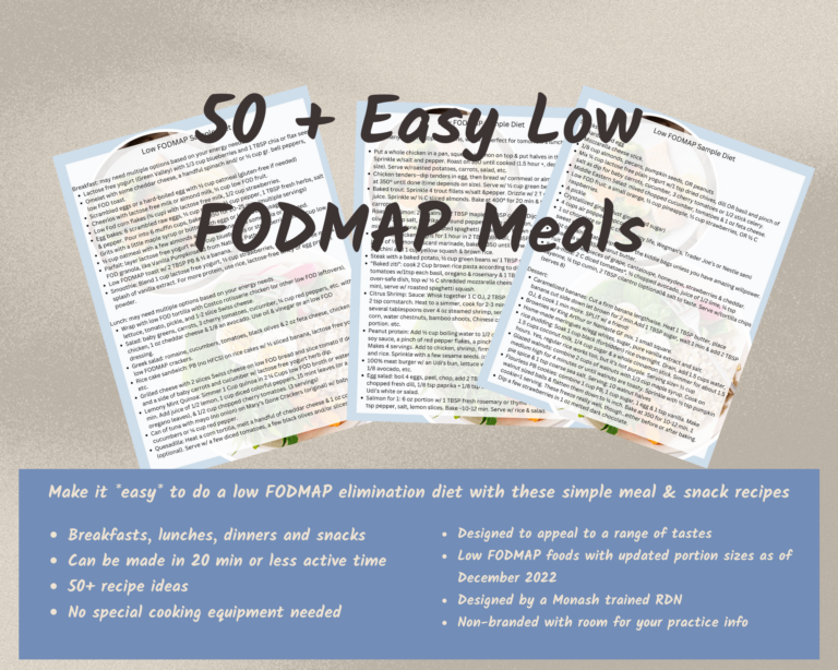 50  Easy Low FODMAP Meals Well Resourced Dietitian
