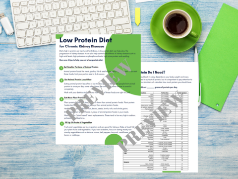 Low Protein Diet for Chronic Kidney Disease - Well Resourced Dietitian