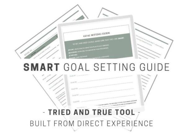 page preview of goal setting guide
