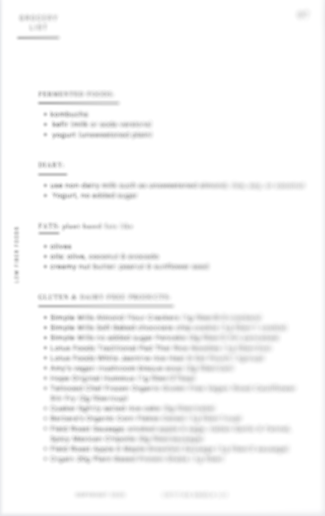Healthy Low Fiber Food List Well Resourced Dietitian