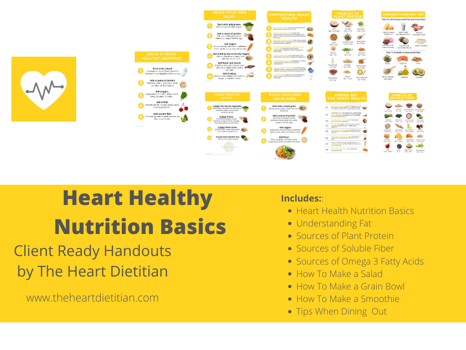 Heart Disease Cardiac Health Nutrition Basics Well Resourced Dietitian