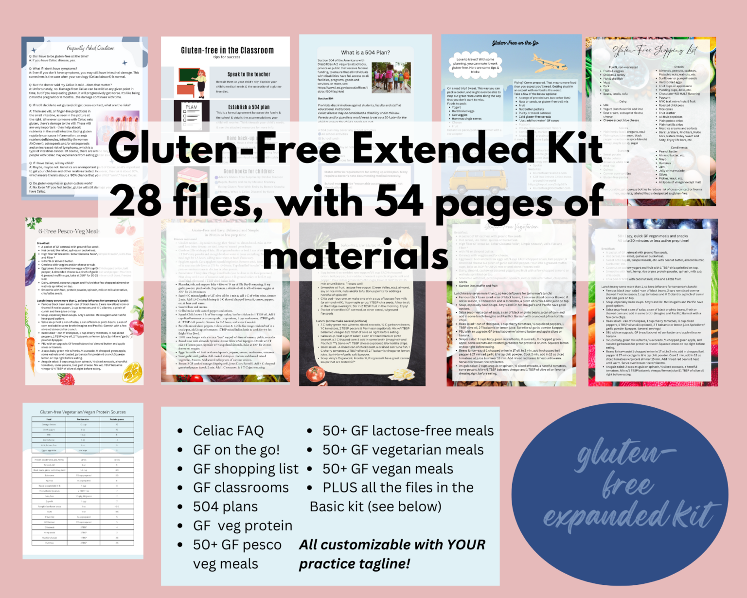 Glutenfree Handout KitExpanded versionResources for your clients