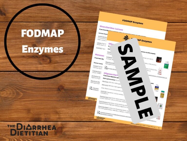 FODMAP Enzymes Well Resourced Dietitian