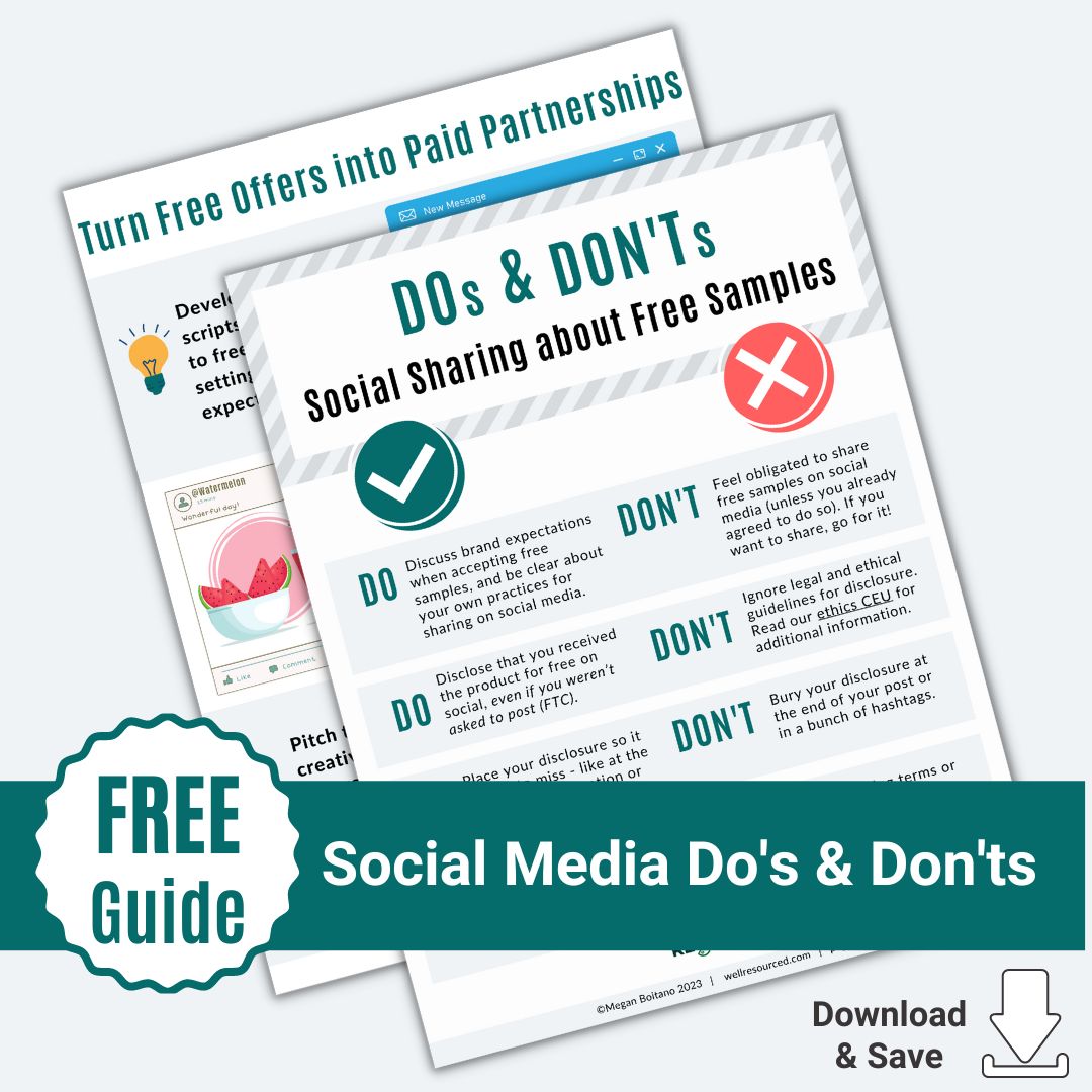 20 Companies with Free Samples for Dietitians - Well Resourced Dietitian