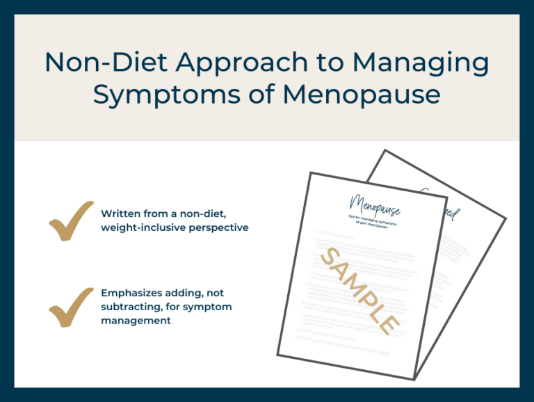Managing Symptoms of Menopause - Well Resourced Dietitian