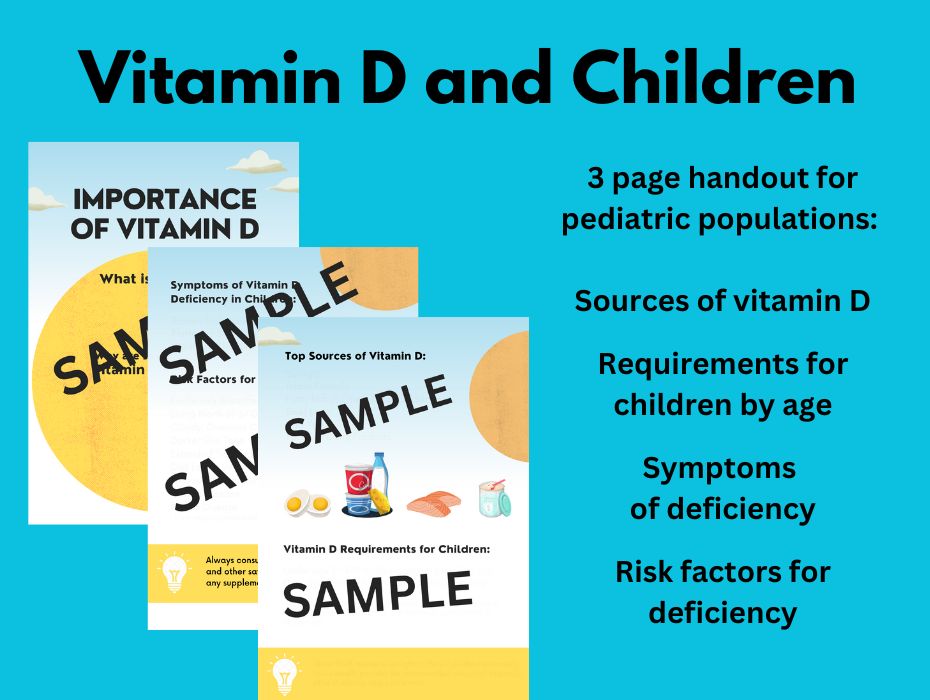 Vitamin D and Children Well Resourced Dietitian
