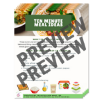 Page preview of 10 minute meal ideas