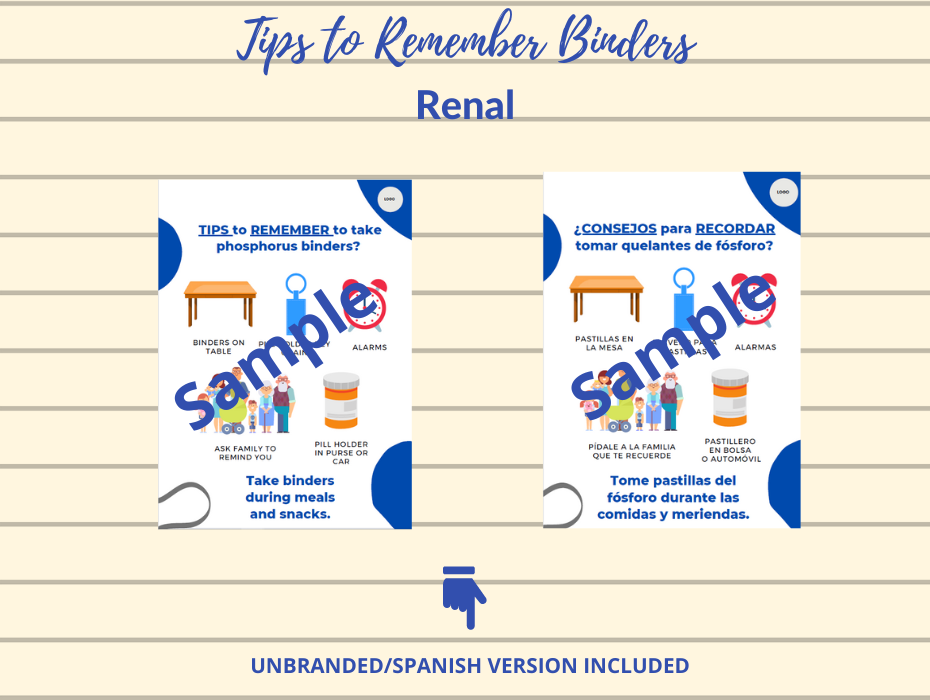 Tips to Remember Phosphorus Binders Well Resourced Dietitian