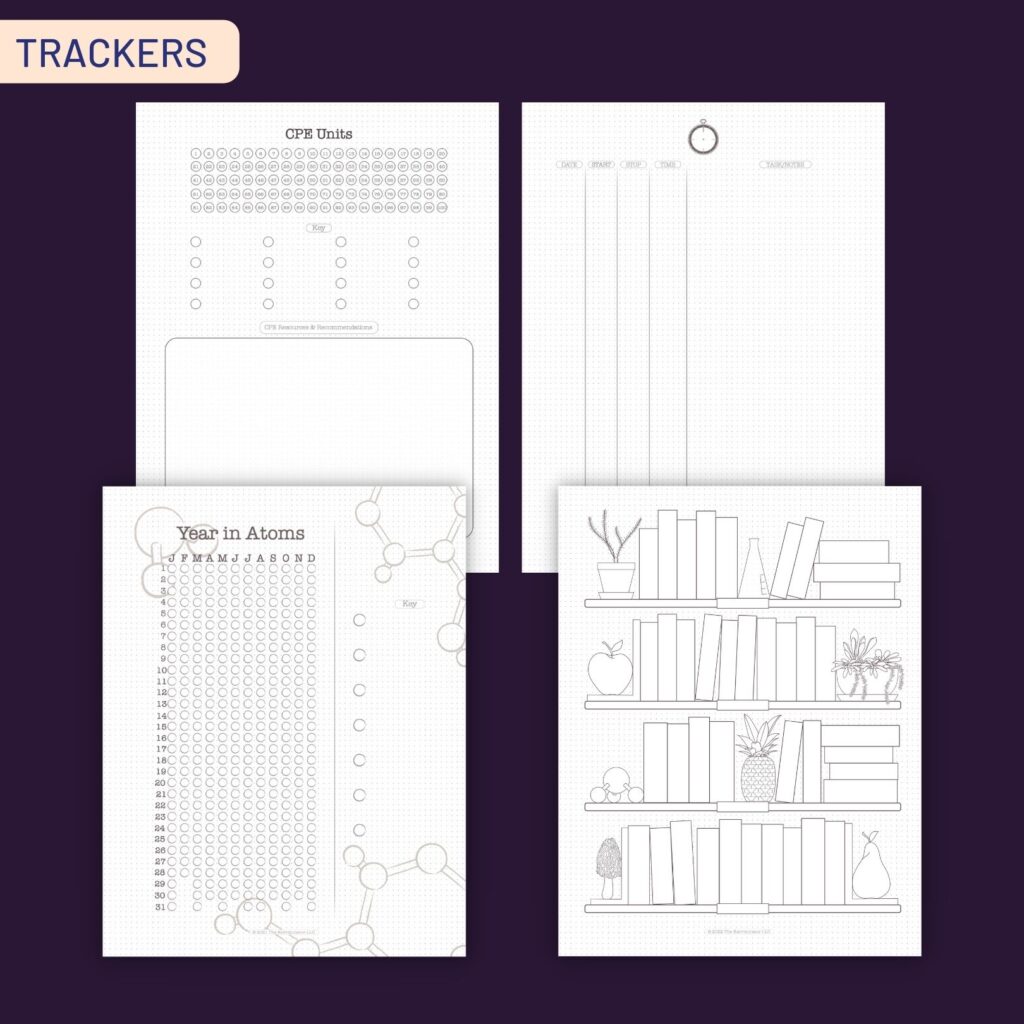 The Kerrminator LLC Continuing Education Planner - Tracker sheets