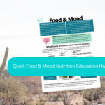 Content preview of Food and Mood Nutrition Education handout.
