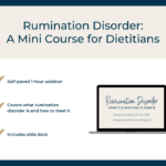 "Rumination Disorder: A Mini Course for Dietitians" listing image