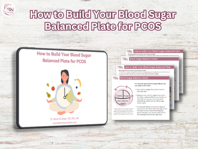 Balanced Blood Sugar Plate for PCOS Management Well Resourced Dietitian